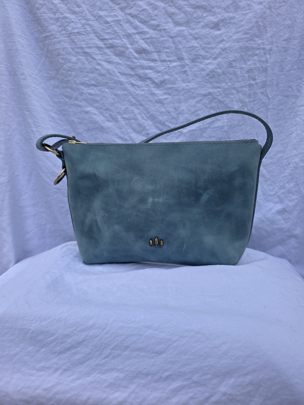 Aqua Portland Leather Slouchy Small